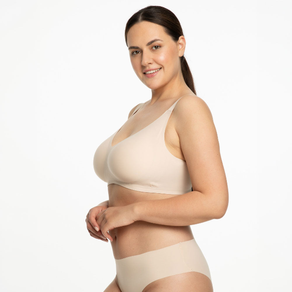jelly bra krūšturis no julimex, elorelle, balts fons, sānskats