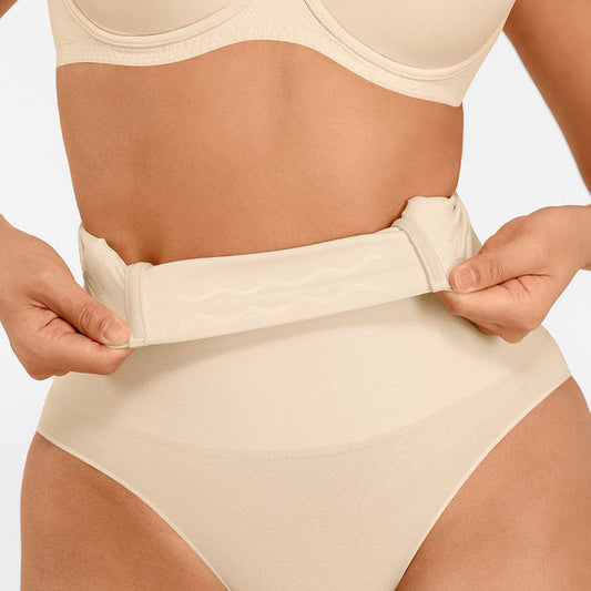 Bezvīļu koriģējošas biksītes ar vidēji augstu jostasvietu – priekšskats