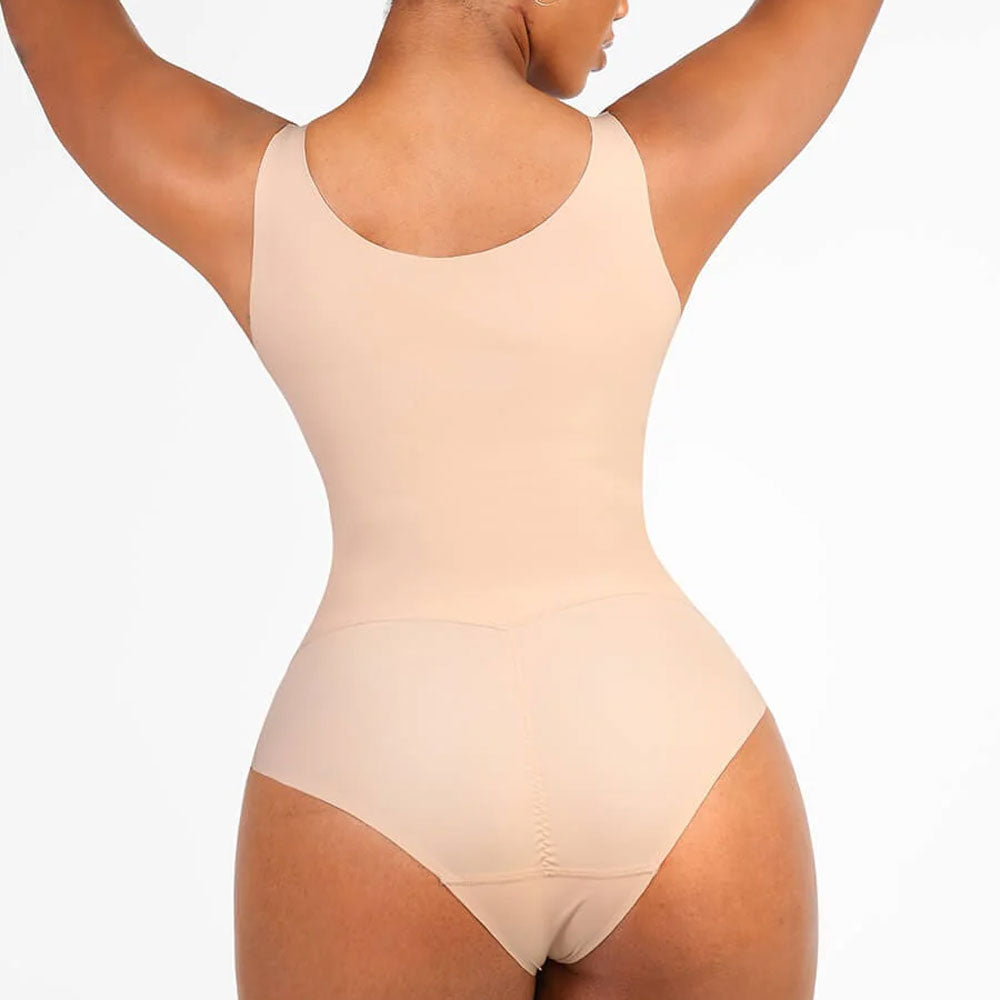 Bezšuvju bodijs ar krūšu atbalstu un vēdera izlīdzināšanu – T-stringa piegriezums, Elorélle shapewear