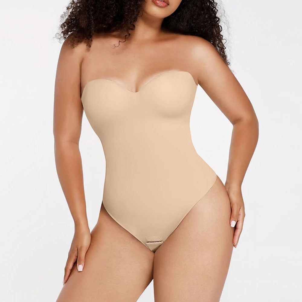 bēšs premium kvalitātes koriģējošs bodijs ar noņemamām lencītēm.  bez lencīēm