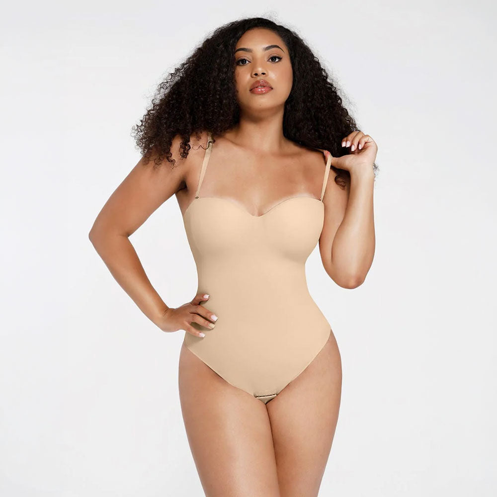 bēšs premium kvalitātes koriģējošs bodijs ar noņemamām lencītēm. 