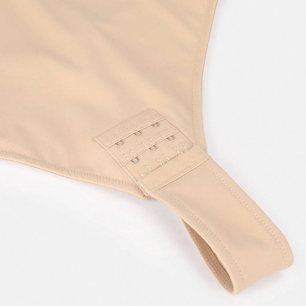 bēšs premium kvalitātes koriģējošs bodijs ar noņemamām lencītēm.  atvere tualetes apmeklējumiem