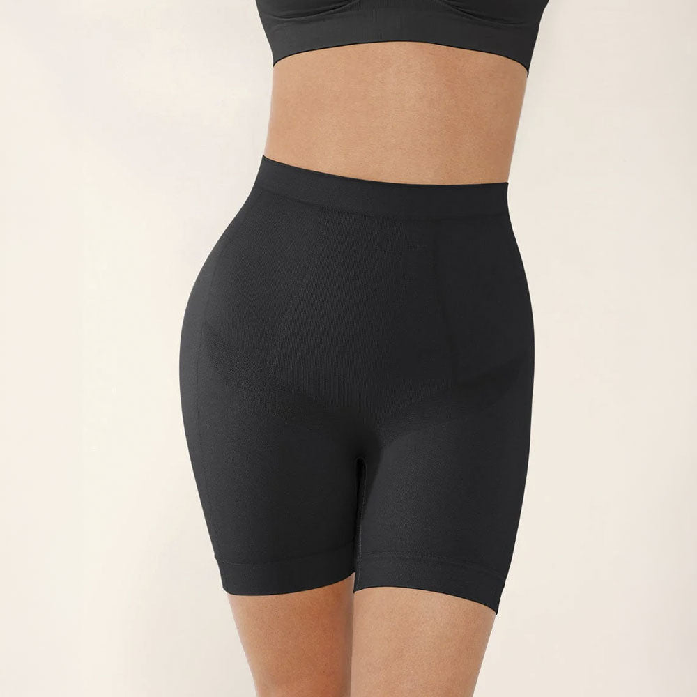 Sieviešu boyshort biksītes ar vieglu kompresiju – melnā krāsā, elegants dizains