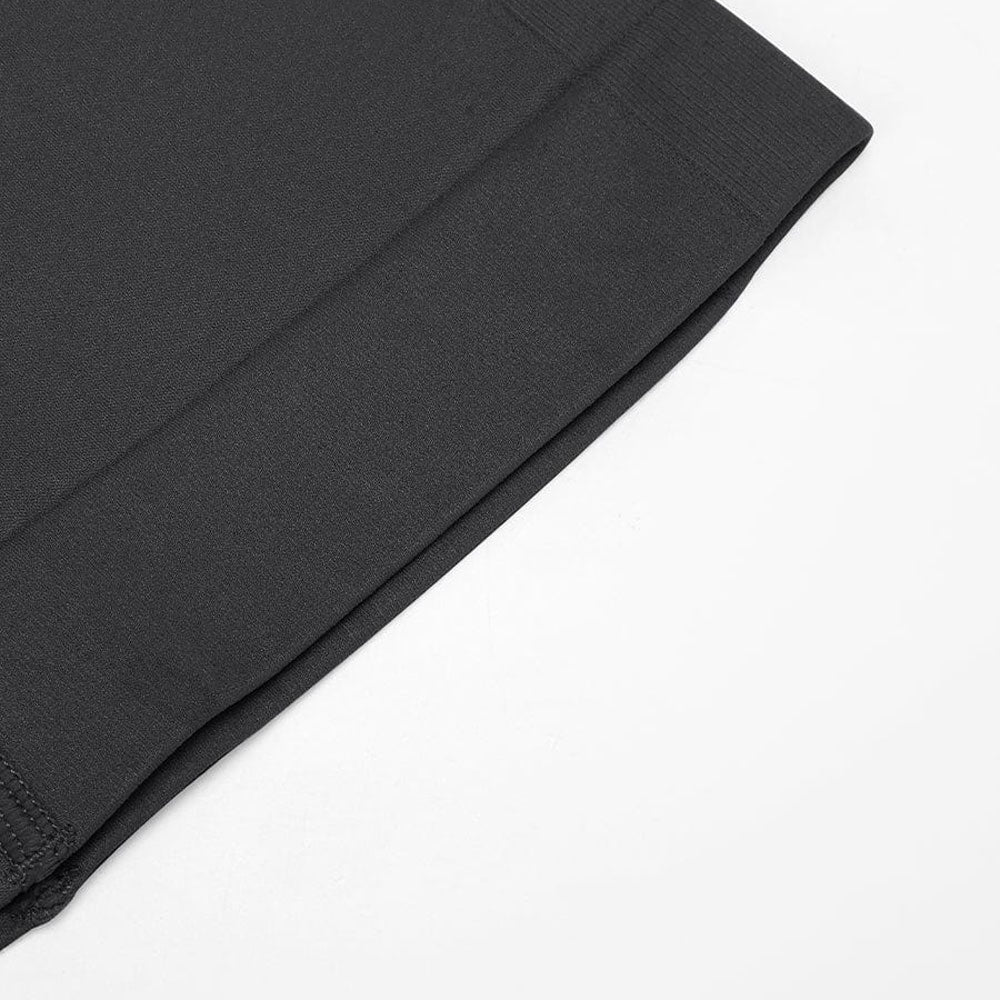 Sieviešu boyshort biksītes ar vieglu kompresiju –  melnā krāsā, elegants dizains, tuvplāns