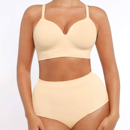 Sieviešu bezšuvju krūšturis ar koriģējošu efektu un mīkstu audumu – neredzams zem apģērba.