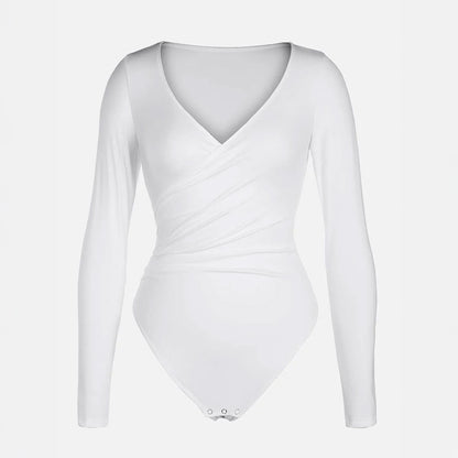 balts garroku bodijs ar vieglu koriģējošo efektu, kāzām, baltām kleitām, randiņiem