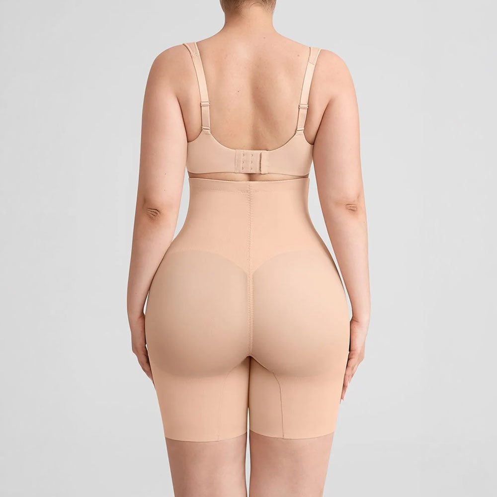 Koriģējošie Šorti ar Augsto Malu un Push-Up Efektu - ElorélleBēšsShapewear
