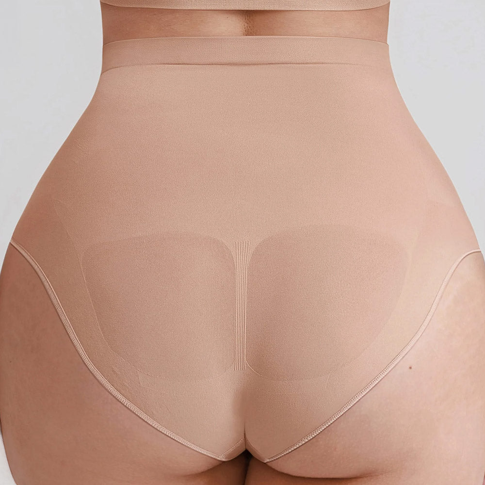 Bezvīļu Koriģējošās Biksītes ar Augsto Malu - ElorélleBēšsShapewear