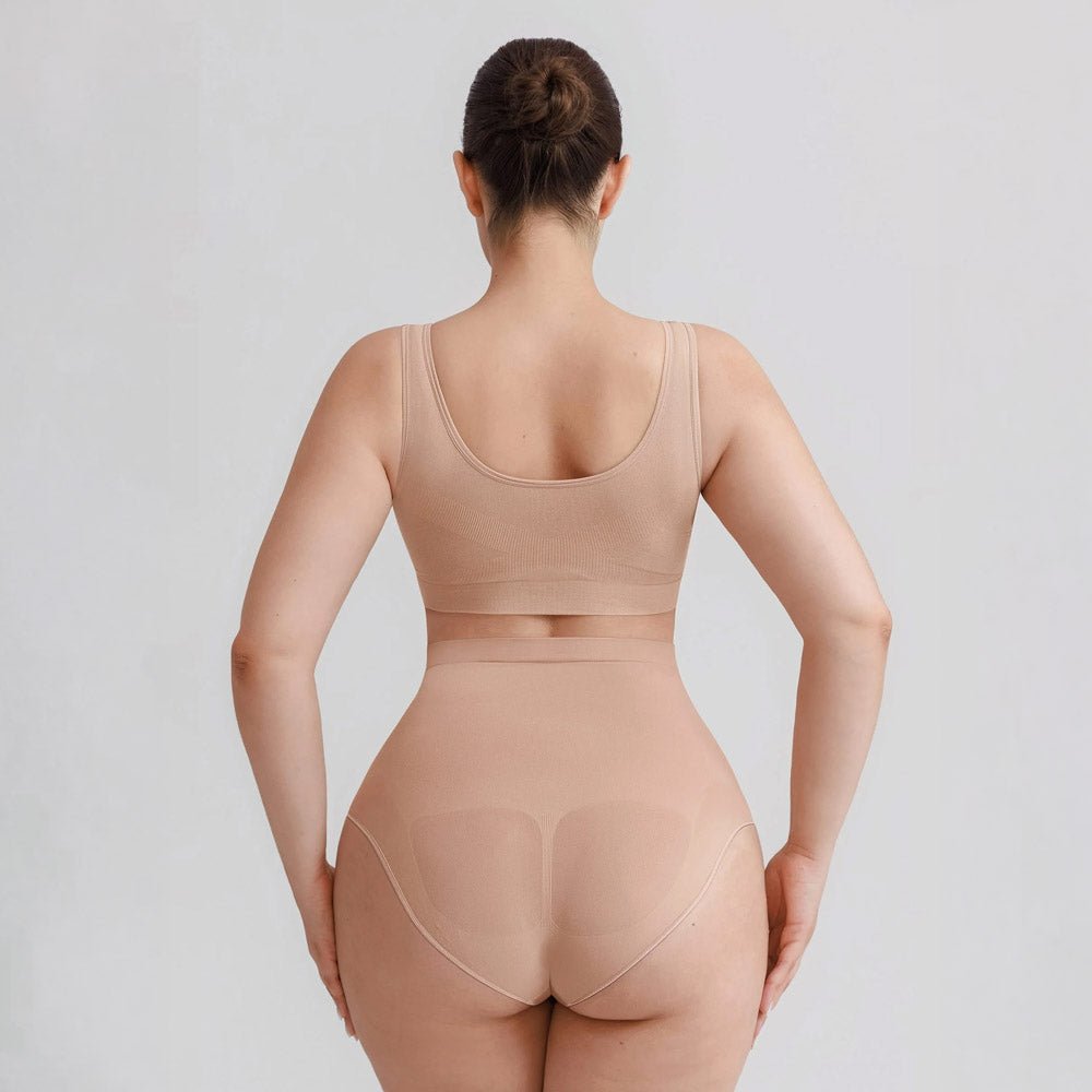 Bezvīļu Koriģējošās Biksītes ar Augsto Malu - ElorélleBēšsShapewear
