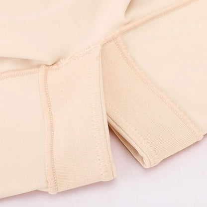 Liquid LYCRA™ V-veida Izgriezuma Viegli Koriģējošs Bodijs ar Šotyu Daļu - ElorélleBēšsShapewear